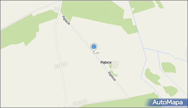 Rębice, Rębice, mapa Rębice