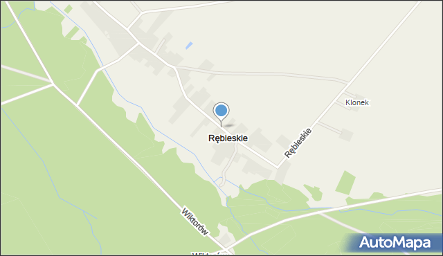 Rębieskie, Rębieskie, mapa Rębieskie