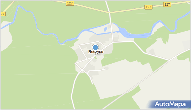 Reczyce gmina Boleszkowice, Reczyce, mapa Reczyce gmina Boleszkowice