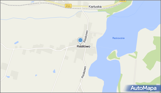 Reskowo, Reskowo, mapa Reskowo