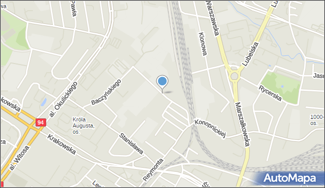 Rzeszów, Reja Mikołaja, mapa Rzeszów