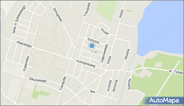 Słupca, Reja Mikołaja, mapa Słupca