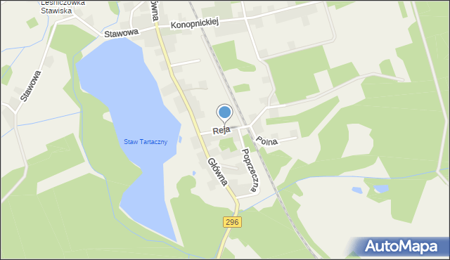 Stary Węgliniec, Reja Mikołaja, mapa Stary Węgliniec