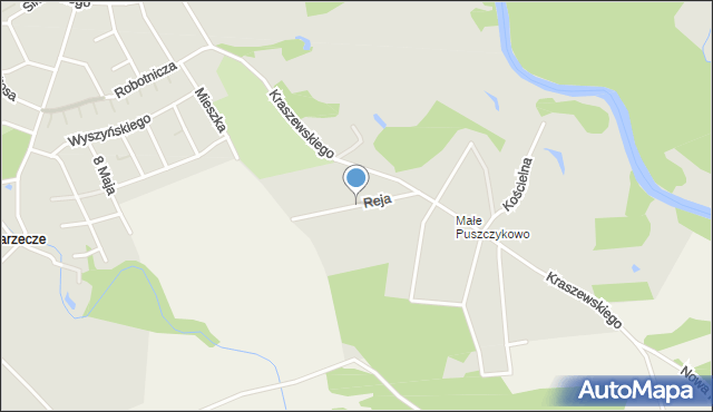 Szprotawa, Reja Mikołaja, mapa Szprotawa