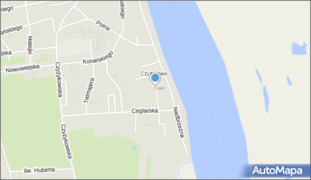 Tczew, Reja Mikołaja, mapa Tczew
