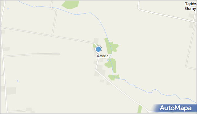 Tomisławice gmina Warta, Retnice, mapa Tomisławice gmina Warta