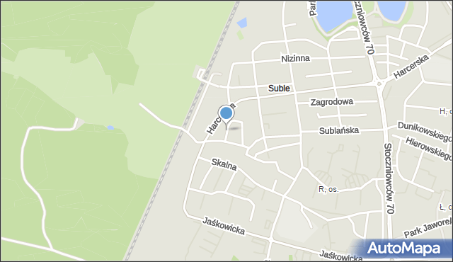 Tychy, Regionalna, mapa Tychów