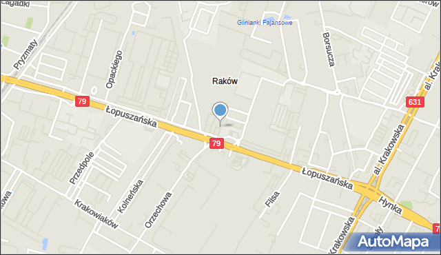 Warszawa, Rezerwowa, mapa Warszawy