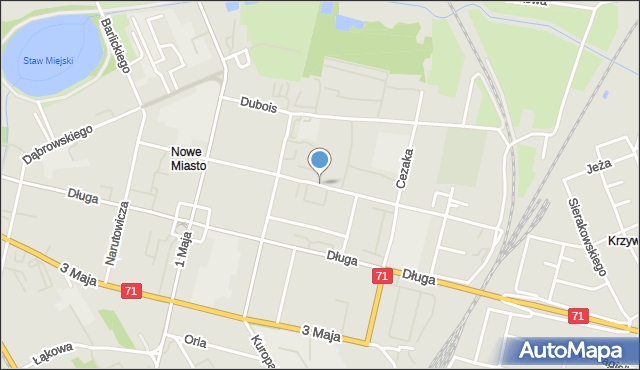 Zgierz, Rembowskiego Szczepana, ks., mapa Zgierz