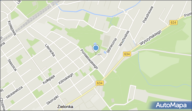 Zielonka powiat wołomiński, Rencistów, mapa Zielonka powiat wołomiński