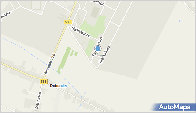 Żychlin powiat kutnowski, Reja Mikołaja, mapa Żychlin powiat kutnowski