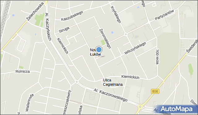 Łuków, Rick-Wiśniewskiego Henryka, mapa Łuków