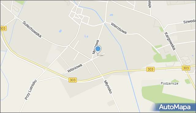 Babimost, Rolna, mapa Babimost
