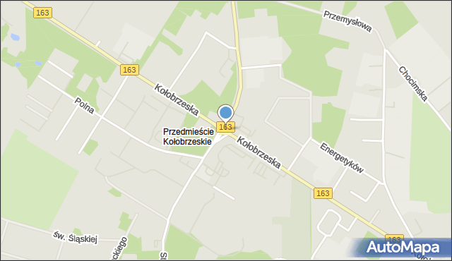 Białogard, Rondo Honorowych Dawców Krwi, mapa Białogard