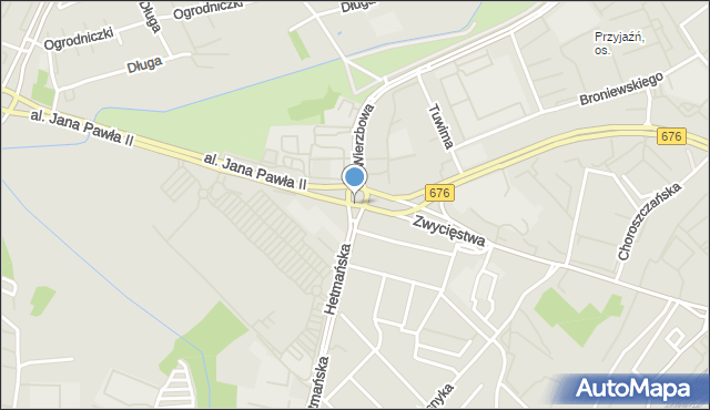 Białystok, Rondo Reagana Ronalda, mapa Białegostoku