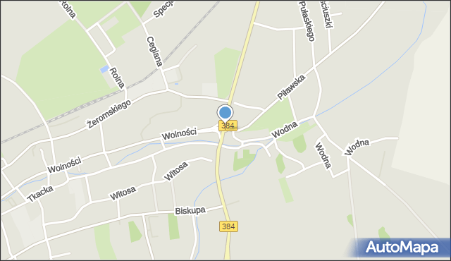 Bielawa powiat dzierżoniowski, Rondo Bieltexu, mapa Bielawa powiat dzierżoniowski