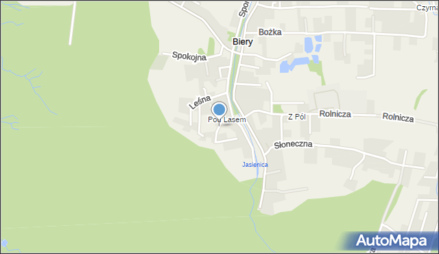 Biery, Rotuz, mapa Biery