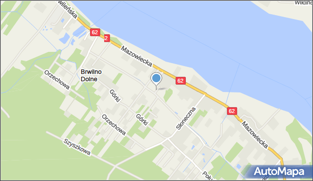 Brwilno Dolne, Różana, mapa Brwilno Dolne