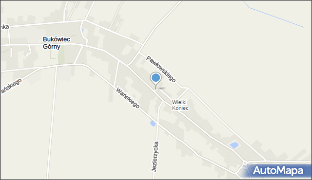 Bukówiec Górny, Rozworowska, mapa Bukówiec Górny