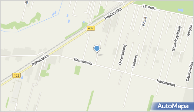 Chechło Pierwsze, Rodziewiczówny Marii, mapa Chechło Pierwsze