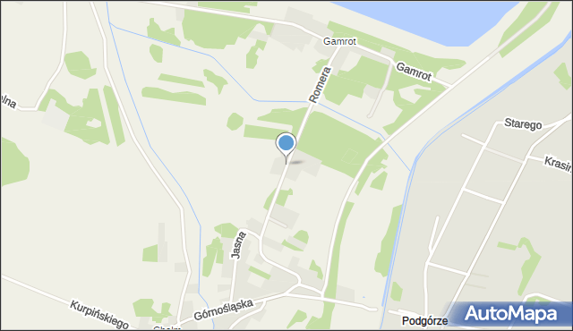 Chełm Śląski, Romera Eugeniusza, prof., mapa Chełm Śląski