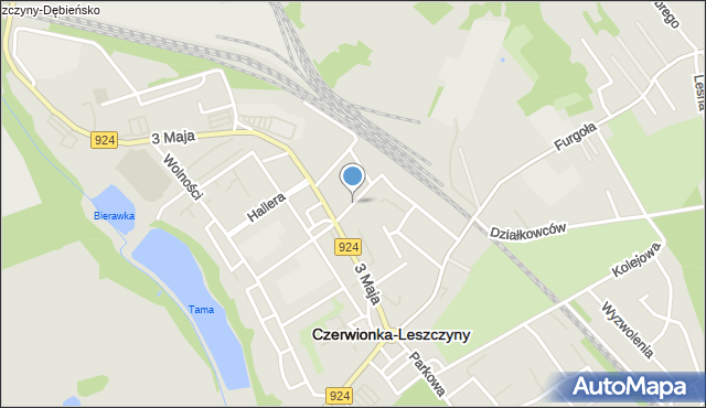 Czerwionka-Leszczyny, Rostka Józefa, dr., mapa Czerwionka-Leszczyny