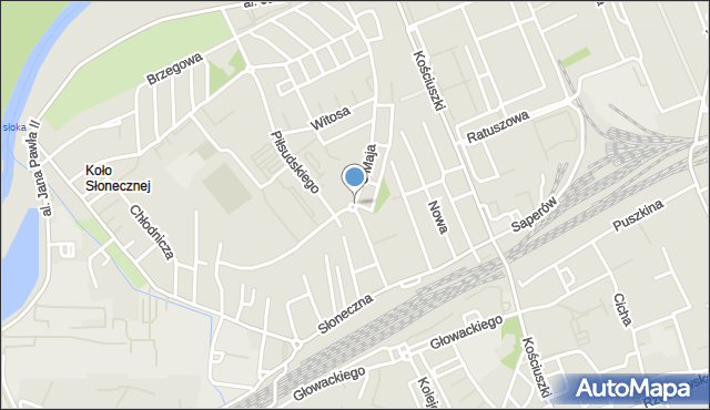 Dębica, Rondo 3 Maja, mapa Dębicy