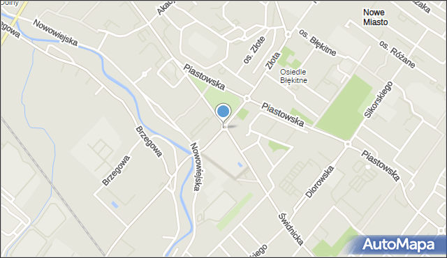 Dzierżoniów, Rondo Niemieckie, mapa Dzierżoniów