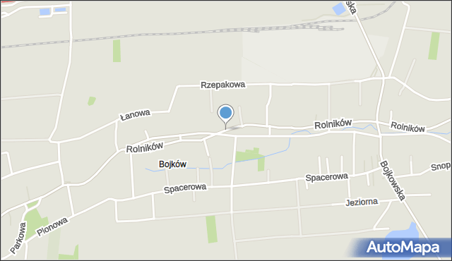 Gliwice, Rolników, mapa Gliwic