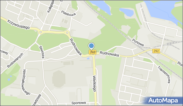 Głogów, Rondo Orląt Lwowskich, mapa Głogów