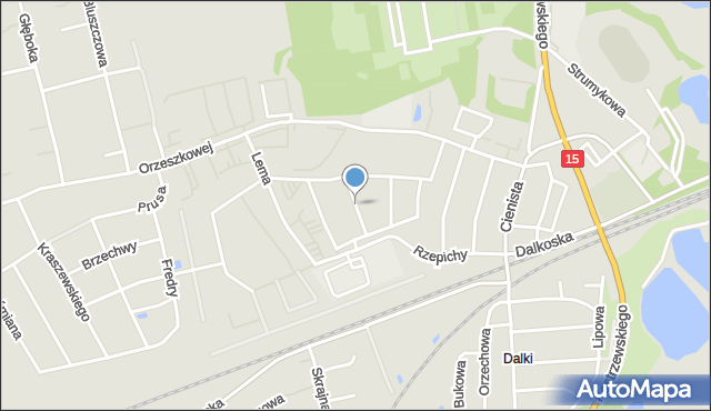Gniezno, Rodziewiczówny Marii, mapa Gniezna