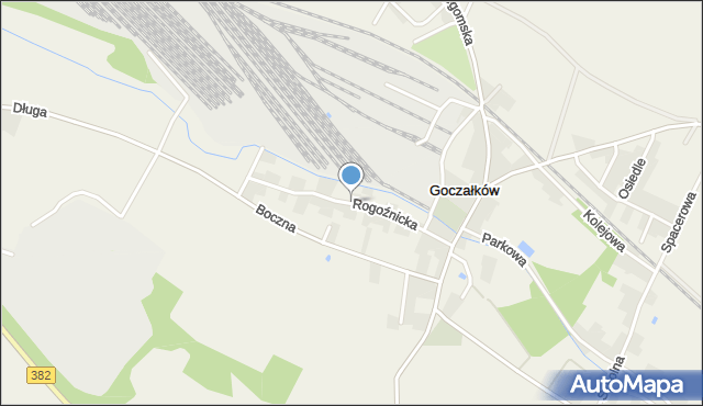 Goczałków, Rogoźnicka, mapa Goczałków