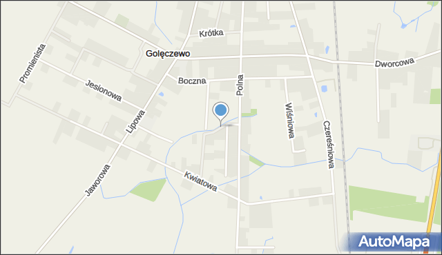 Golęczewo, Rolna, mapa Golęczewo