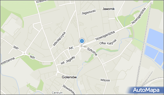 Goleniów, Rondo Hanzeatyckie, mapa Goleniów