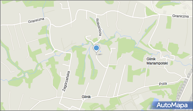 Gorlice, Robotnicza, mapa Gorlic
