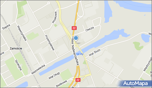 Gorzów Wielkopolski, Rondo Grobla, mapa Gorzów Wielkopolski