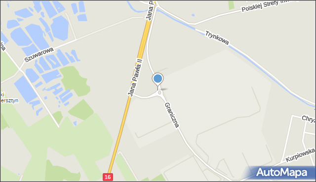 Grudziądz, Rondo Kwiatkowskiego Eugeniusza, mapa Grudziądza