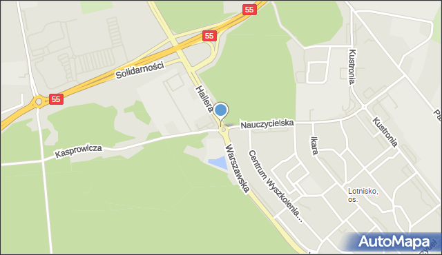 Grudziądz, Rondo Sosabowskiego Stanisława Franciszka, gen., mapa Grudziądza