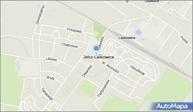 Jelcz-Laskowice, Rondo Ofiar Katynia, mapa Jelcz-Laskowice