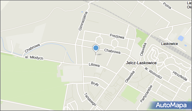 Jelcz-Laskowice, Różana, mapa Jelcz-Laskowice