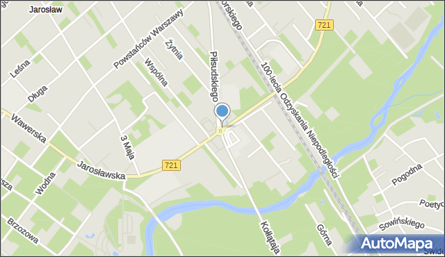 Józefów powiat otwocki, Rondo Andriollego, mapa Józefów powiat otwocki