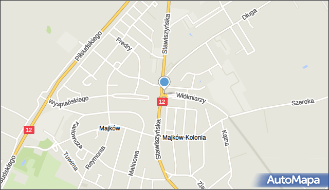 Kalisz, Rondo Świrskiego Jerzego Włodzimierza, wadm., mapa Kalisza