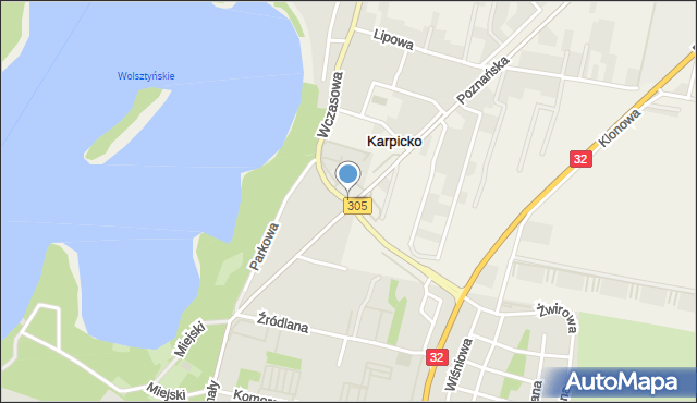 Karpicko, Rondo Armii Krajowej, mapa Karpicko