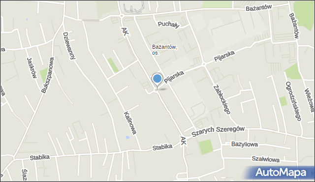 Katowice, Rondo Obrąpalskiego Jana, prof., mapa Katowic