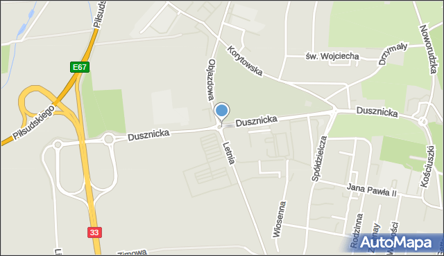 Kłodzko, Rondo Orląt Lwowskich, mapa Kłodzka