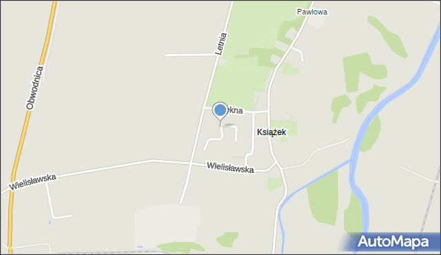 Kłodzko, Różana, mapa Kłodzka