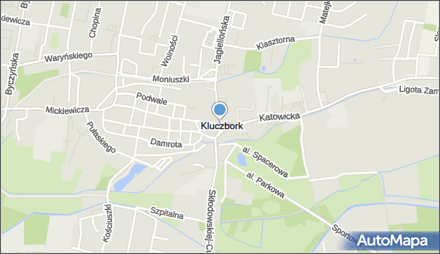 Kluczbork, Rondo Orląt Lwowskich, mapa Kluczbork