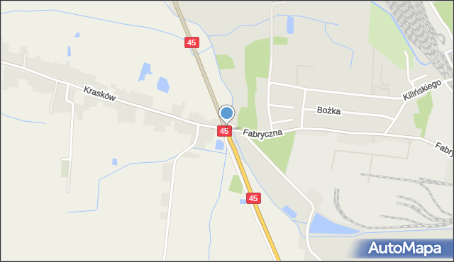 Kluczbork, Rondo Powstańców Śląskich, mapa Kluczbork
