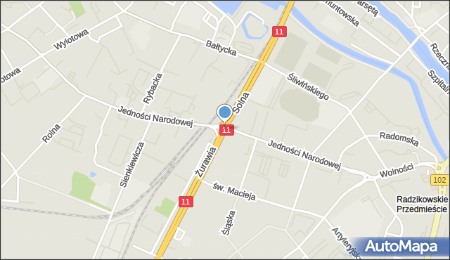 Kołobrzeg, Rondo Ku Morzu, mapa Kołobrzegu