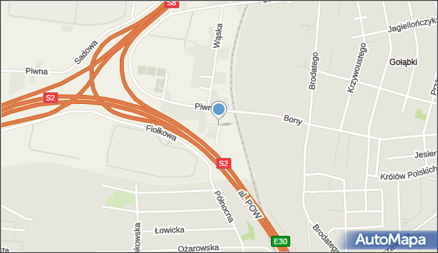 Konotopa gmina Ożarów Mazowiecki, Różana, mapa Konotopa gmina Ożarów Mazowiecki